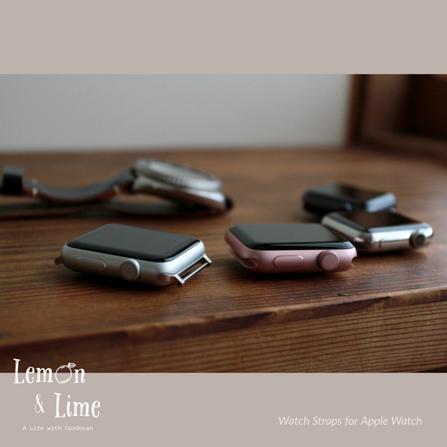 Shell Watch Strap for Apple Watch (2-piece)【Horween】シェルコードバンのApple Watch用ベルト(2ピース)