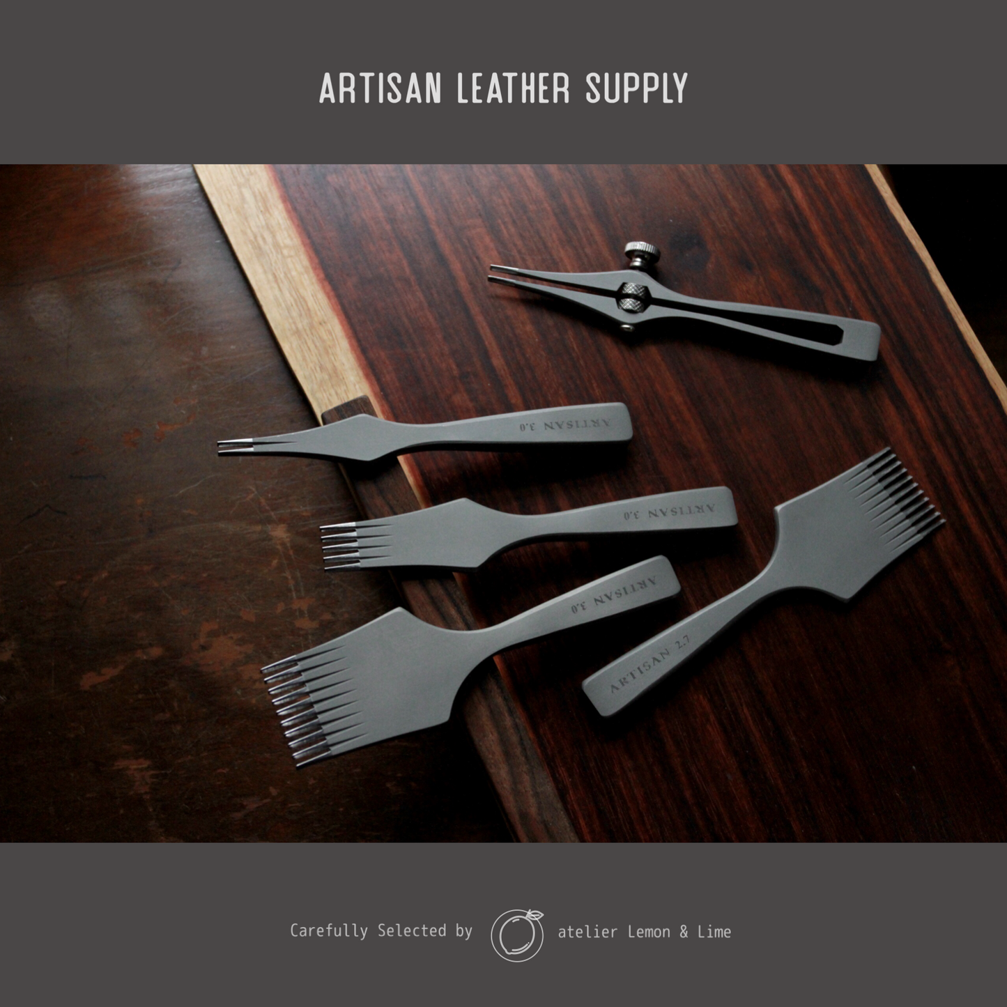 * ヨーロッパ目打ち 3本セット【Artisan Leather Supply】French Pricking Irons