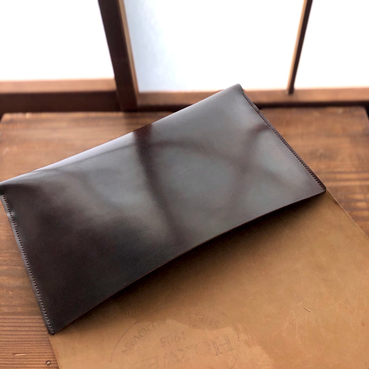 Shell Bag / Clutch (Large)【Horween】シェルコードバンのクラッチ (Lサイズ)