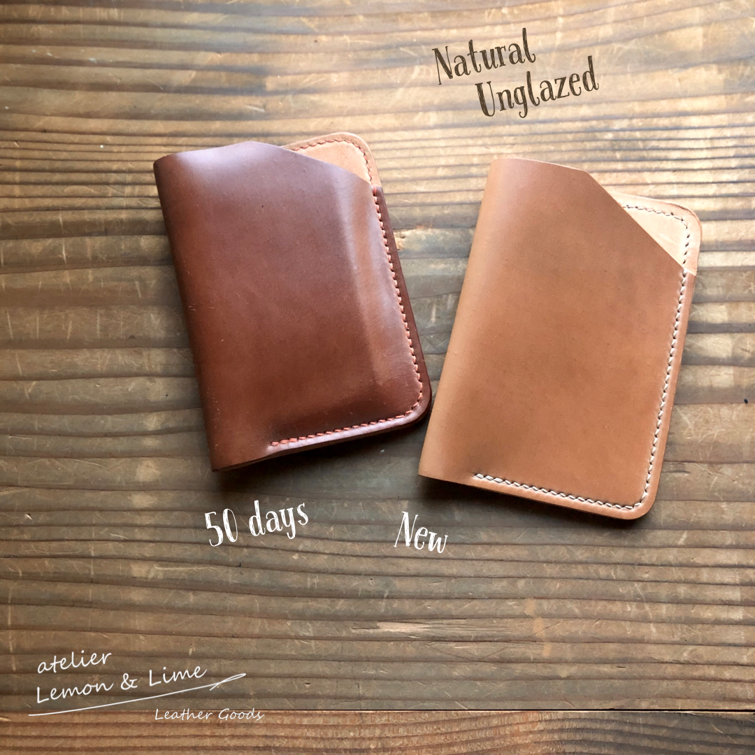 Shell Wallet / Simple / Vertical + Horizontal【Horween】シェルコードバンのシンプルなカードホルダー (縦+横型)