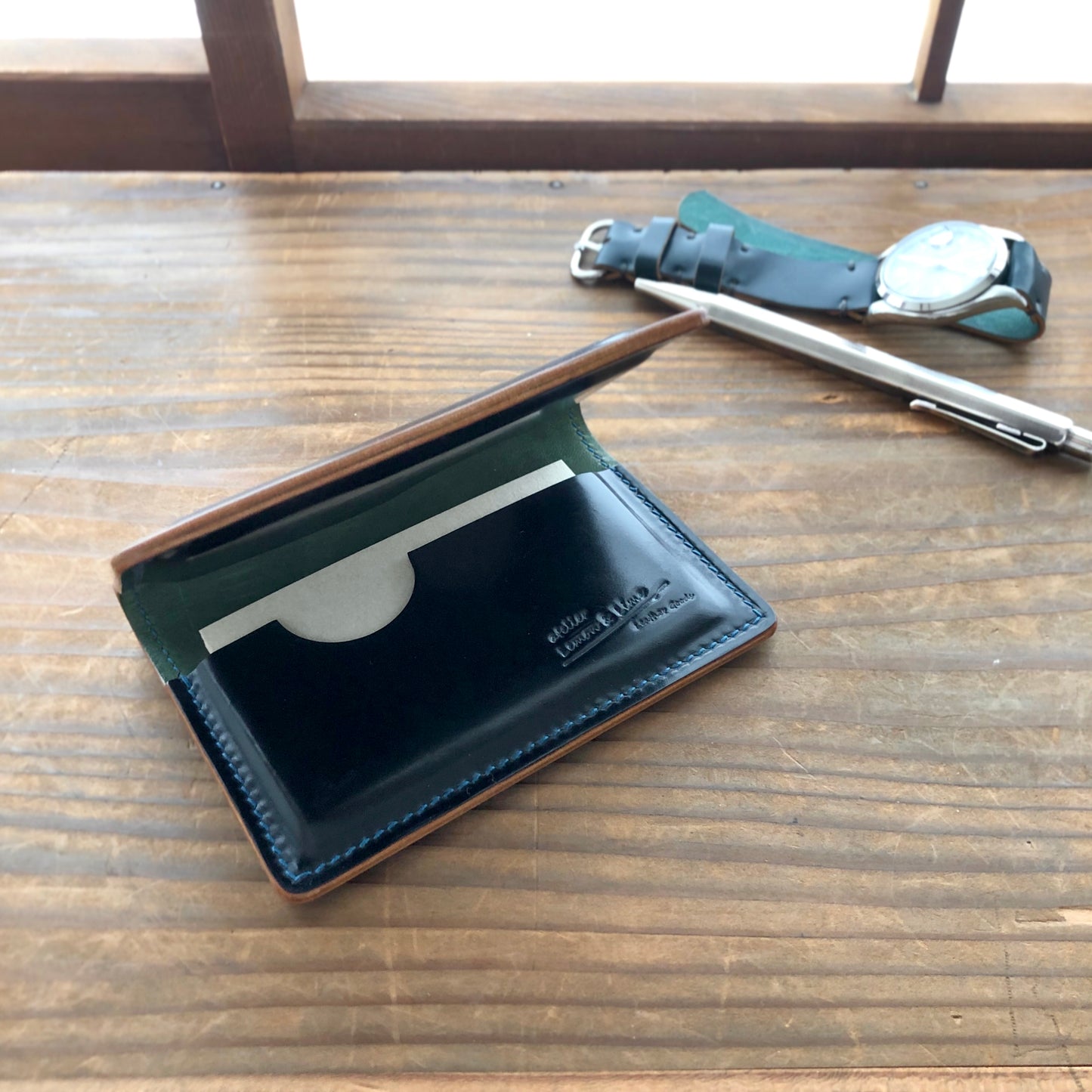 Shell Business Card Holder【Horween】シェルコードバンの名刺入れ