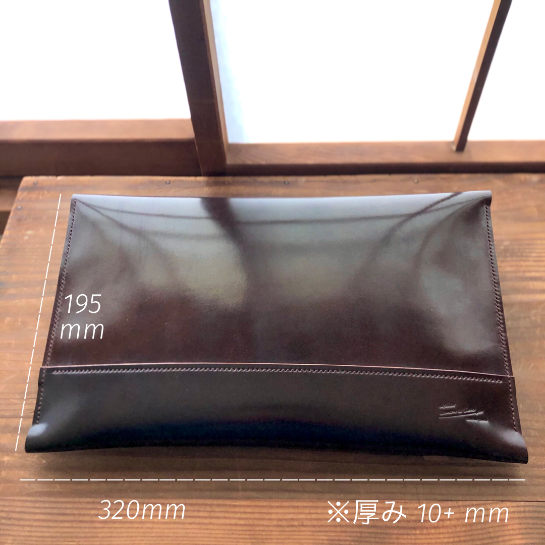 Shell Bag / Clutch (Large)【Horween】シェルコードバンのクラッチ (Lサイズ)