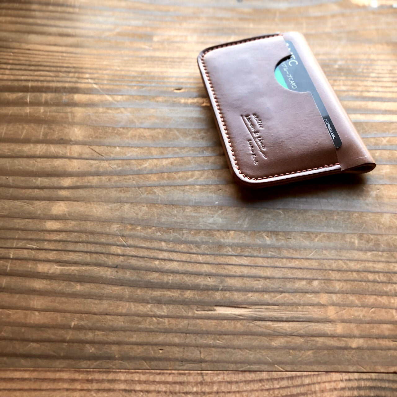 Shell Wallet / Simple / Vertical + Horizontal【Horween】シェルコードバンのシンプルなカードホルダー (縦+横型)