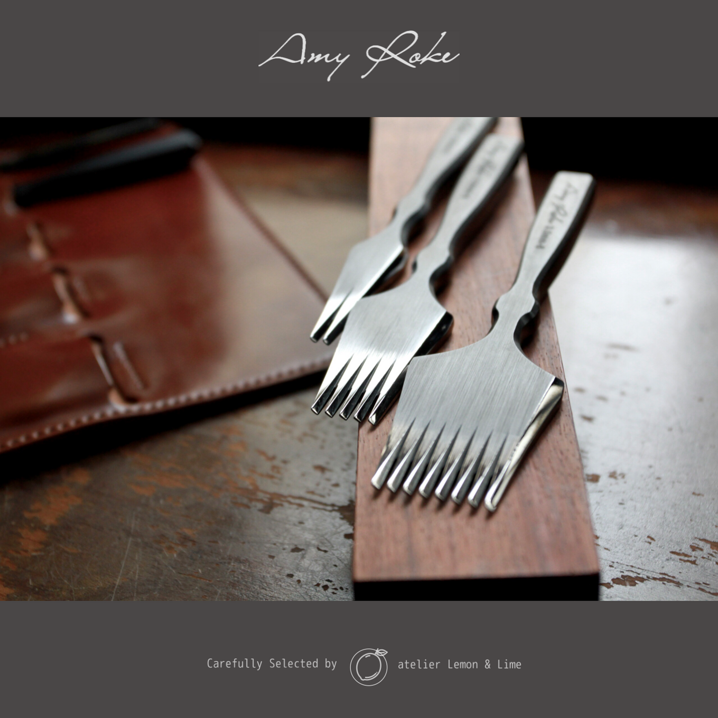* ヨーロッパ目打ち 3本セット【Amy Roke】French Pricking Irons