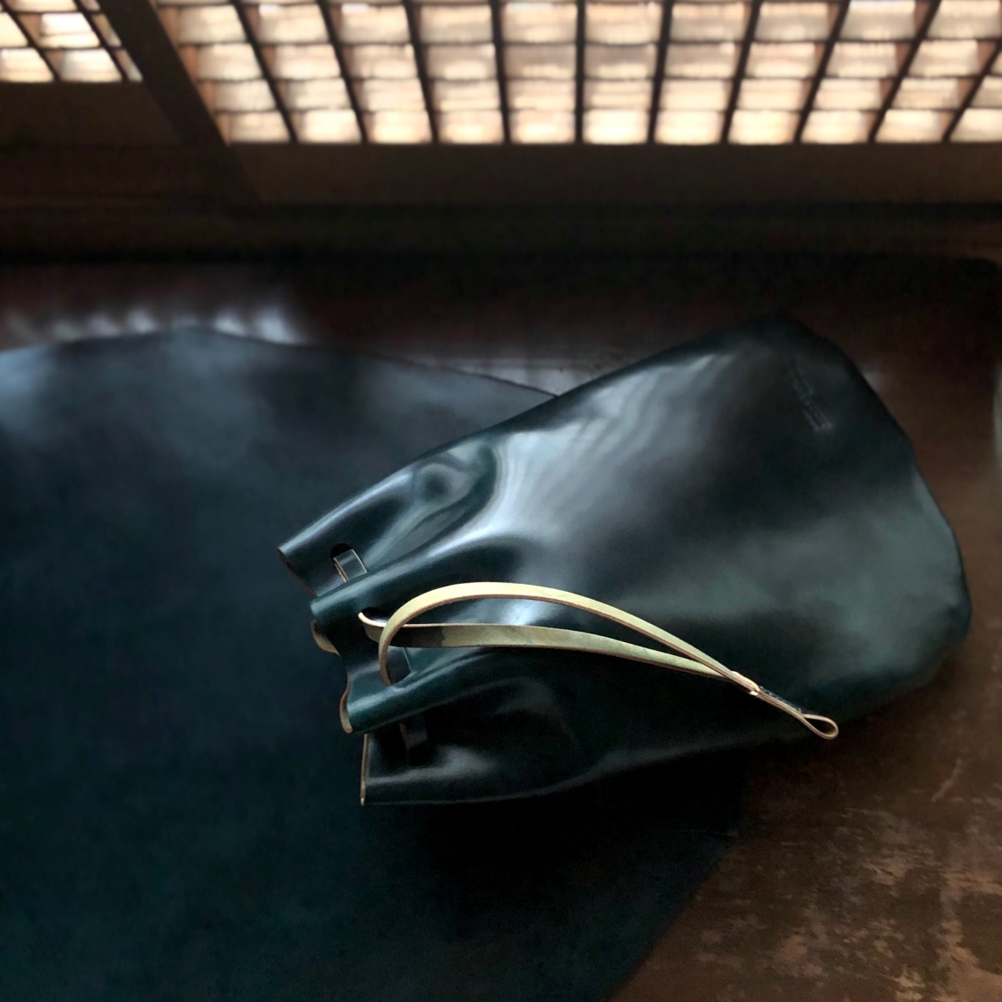 Shell Bag / Kinchaku【Horween】シェルコードバンの巾着