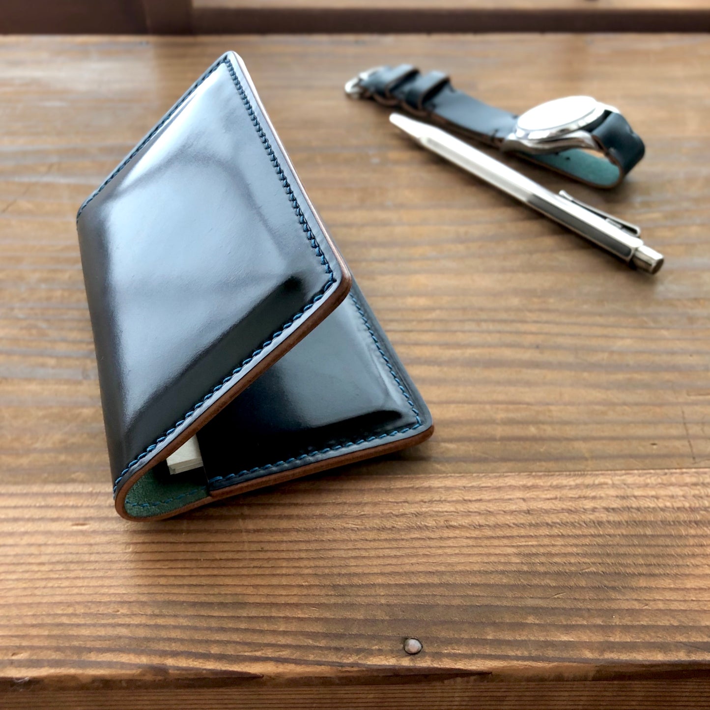 Shell Business Card Holder【Horween】シェルコードバンの名刺入れ