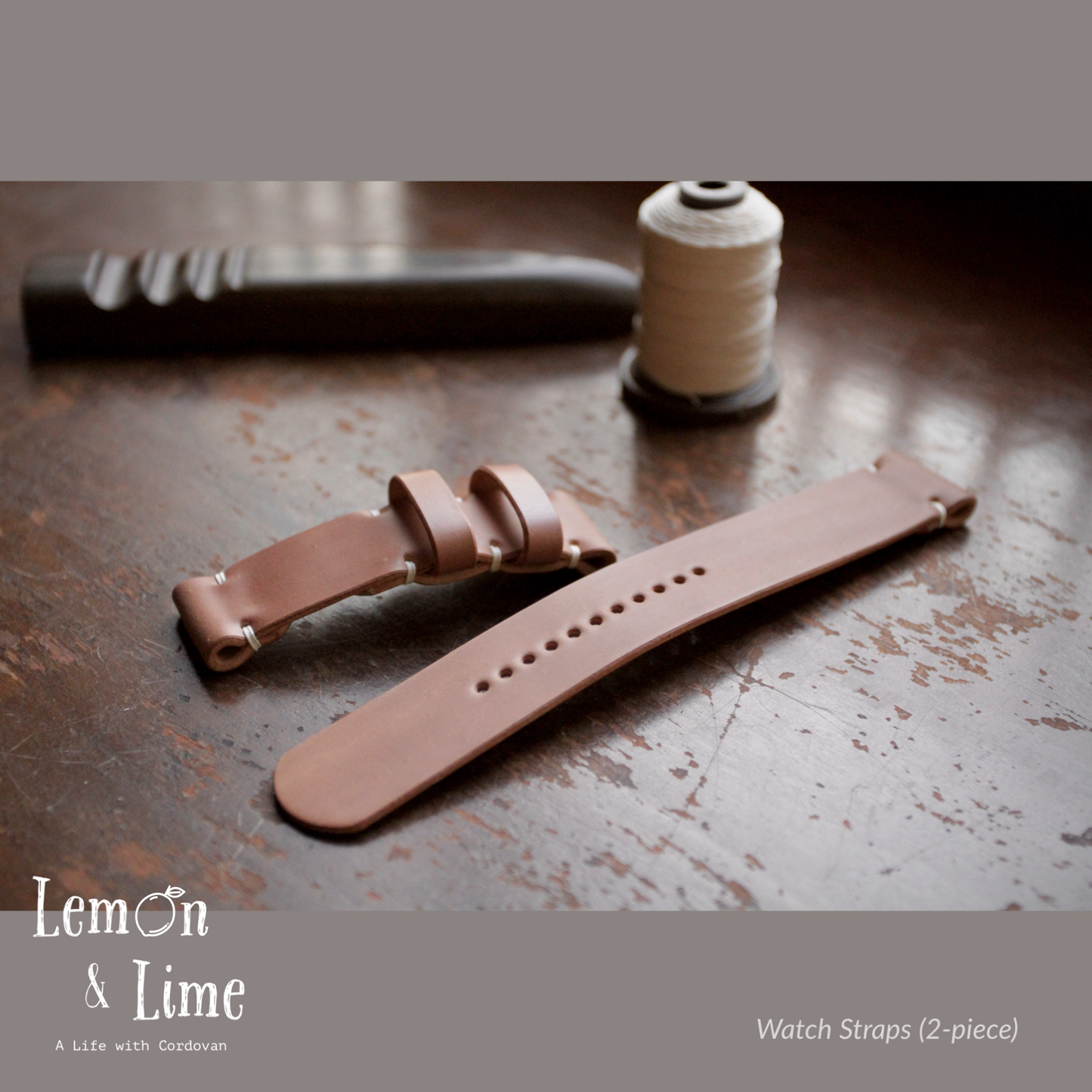 Shell Watch Strap (2-piece)【Horween】シェルコードバンの時計ベルト (2ピース)