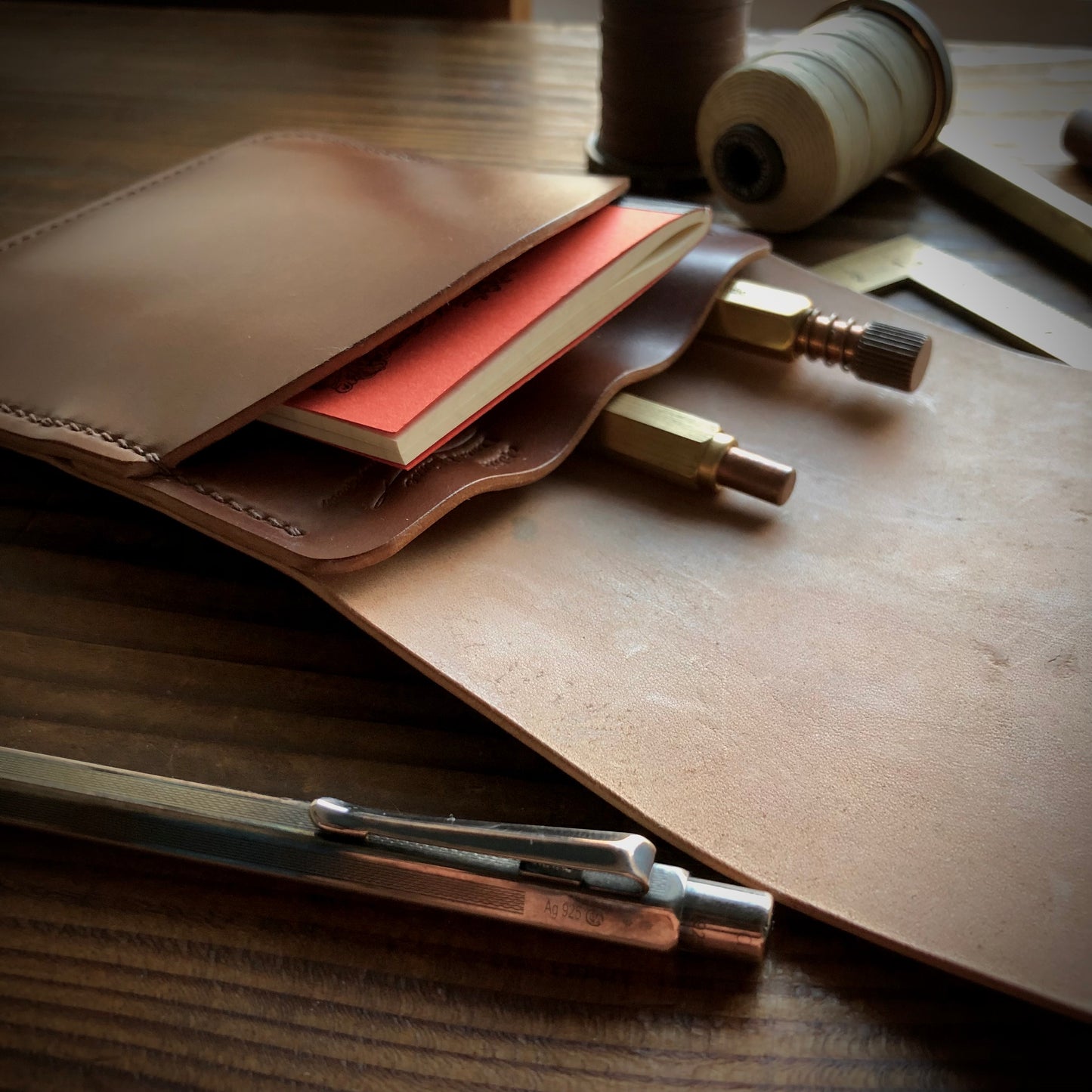 Shell Pen Case (Large)【Horween】シェルコードバンのペンケース (Lサイズ)