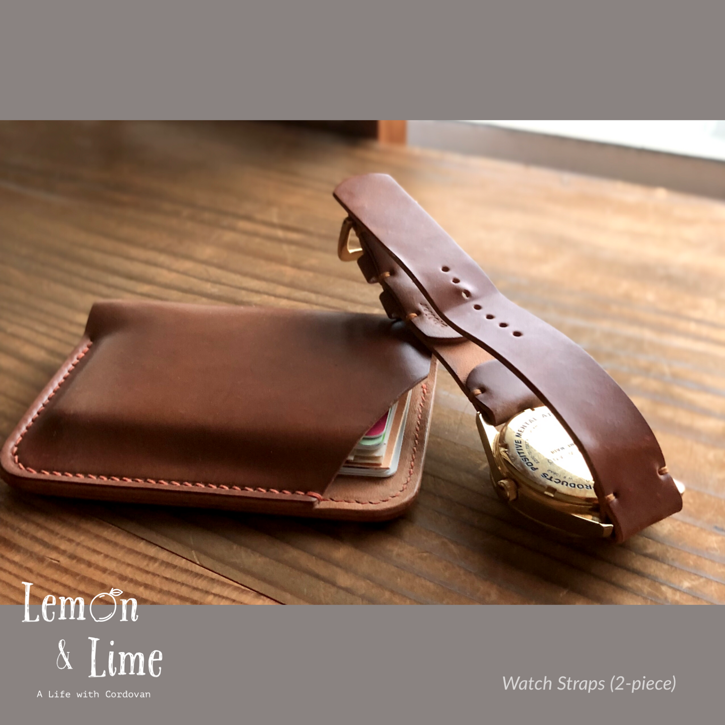Shell Watch Strap (2-piece)【Horween】シェルコードバンの時計ベルト (2ピース)