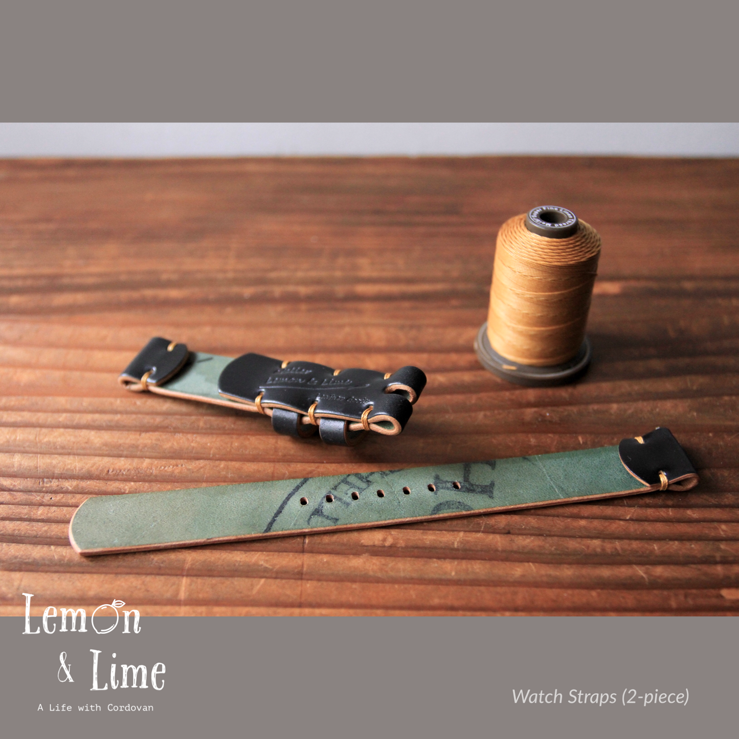 Shell Watch Strap (2-piece)【Horween】シェルコードバンの時計ベルト (2ピース)