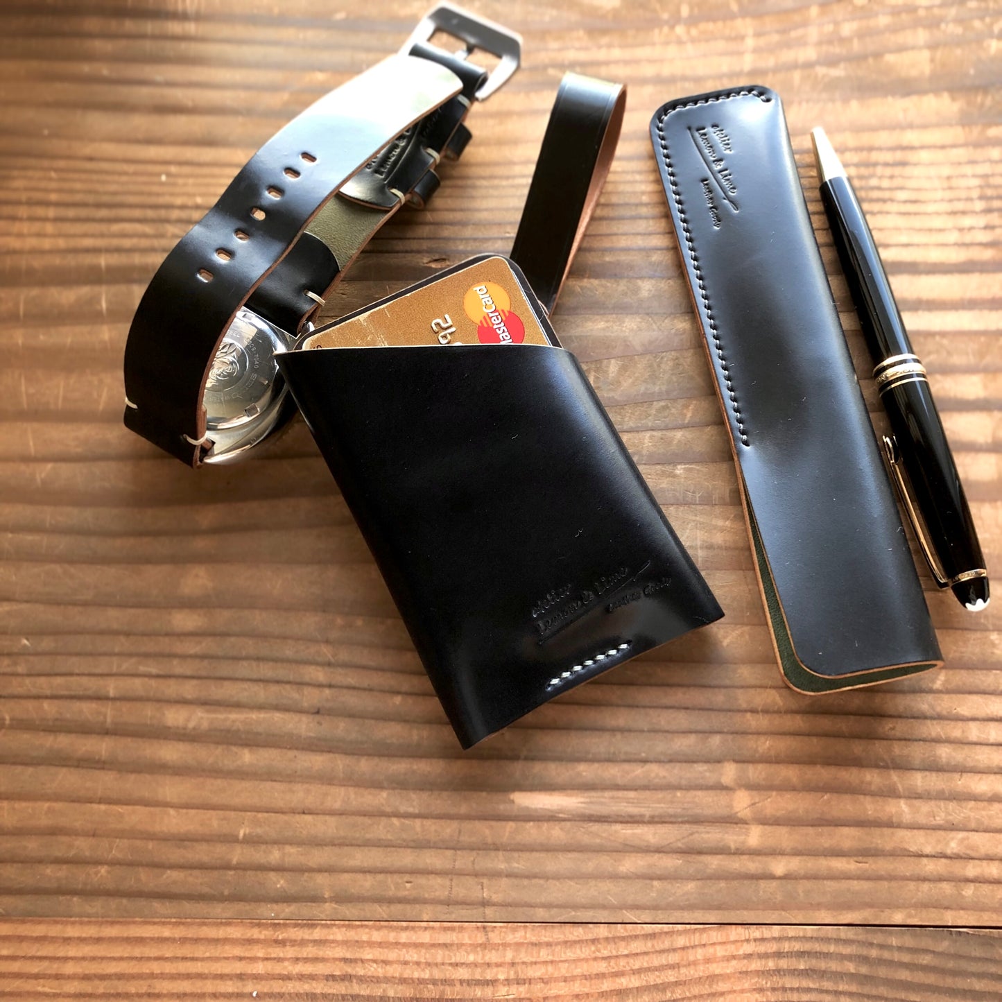 Shell Wallet / Vertical / Wrapper (2-pocket, Vertical)【Horween】シェルコードバンの縦型のカードホルダー Wrapper