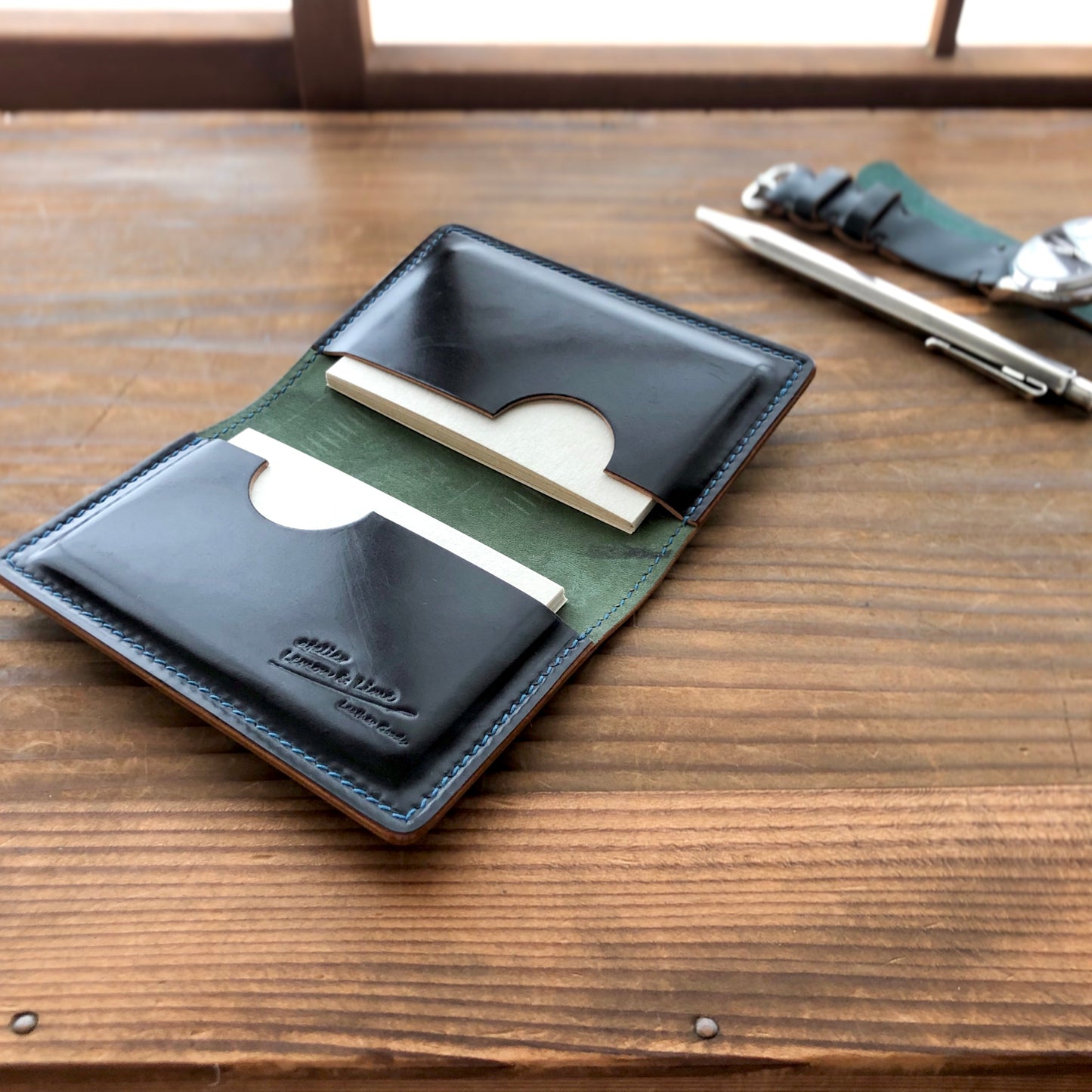 Shell Business Card Holder【Horween】シェルコードバンの名刺入れ