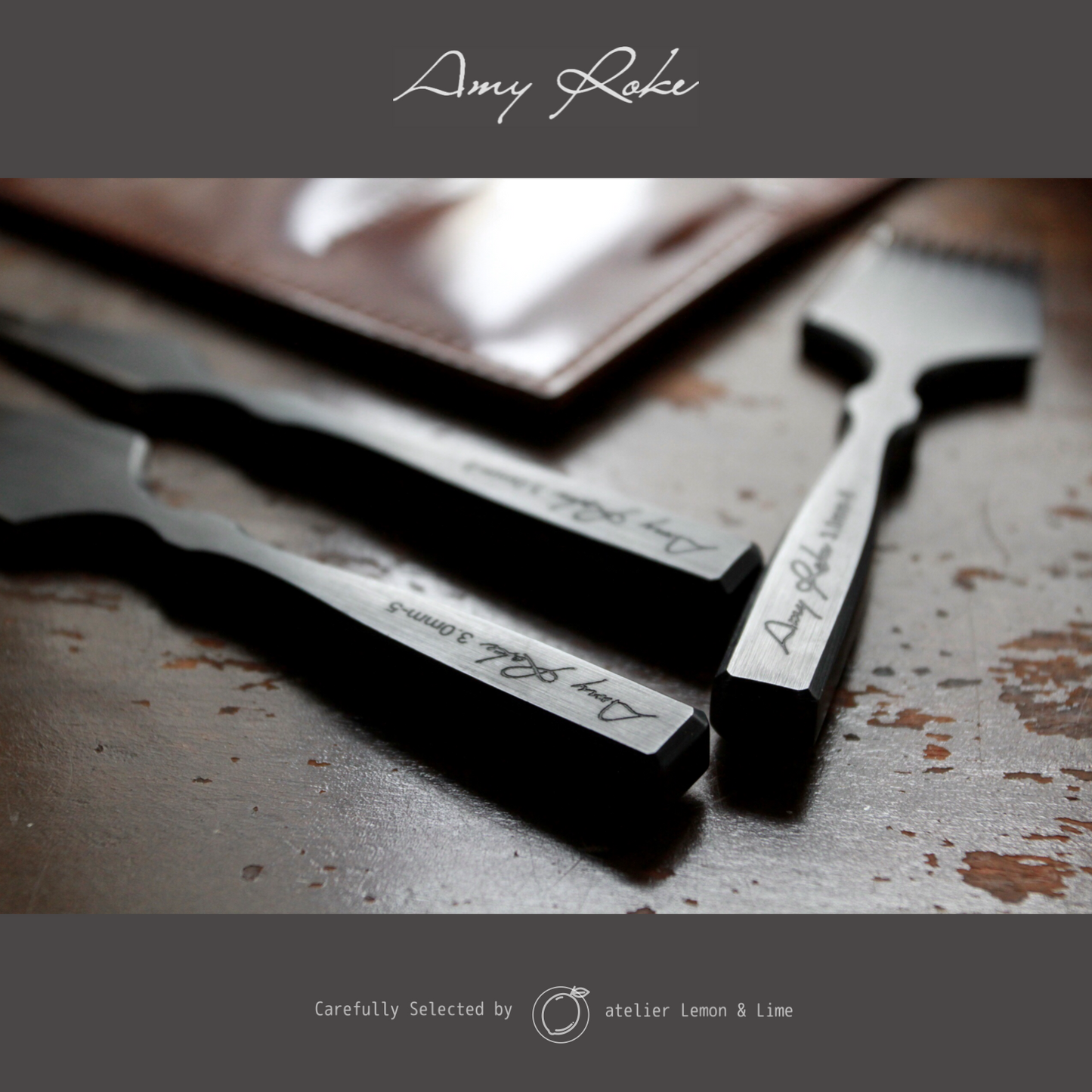 * ヨーロッパ目打ち 3本セット【Amy Roke】French Pricking Irons