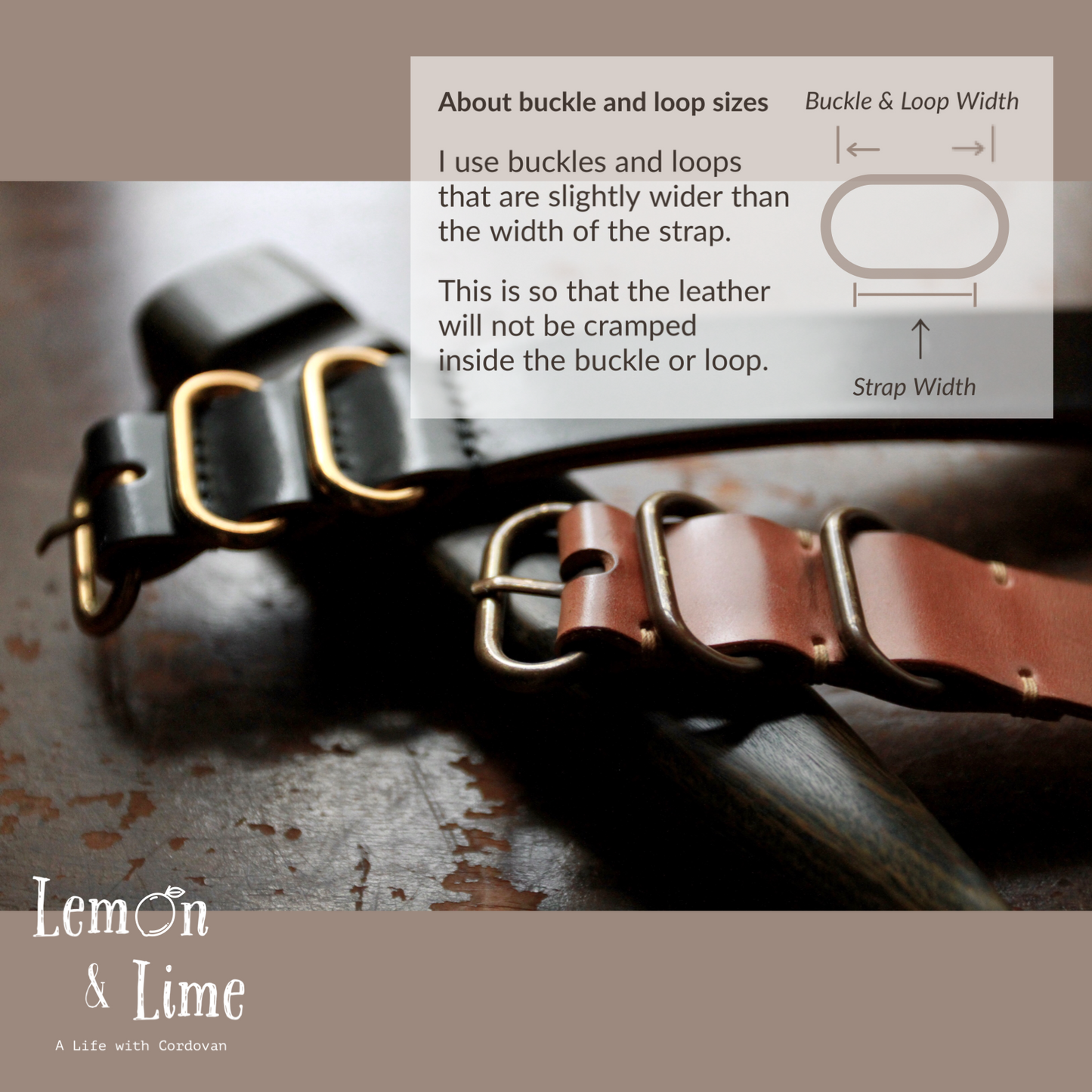 Shell Watch Strap (NATO type)【Horween】シェルコードバンの時計ベルト (NATOタイプ)