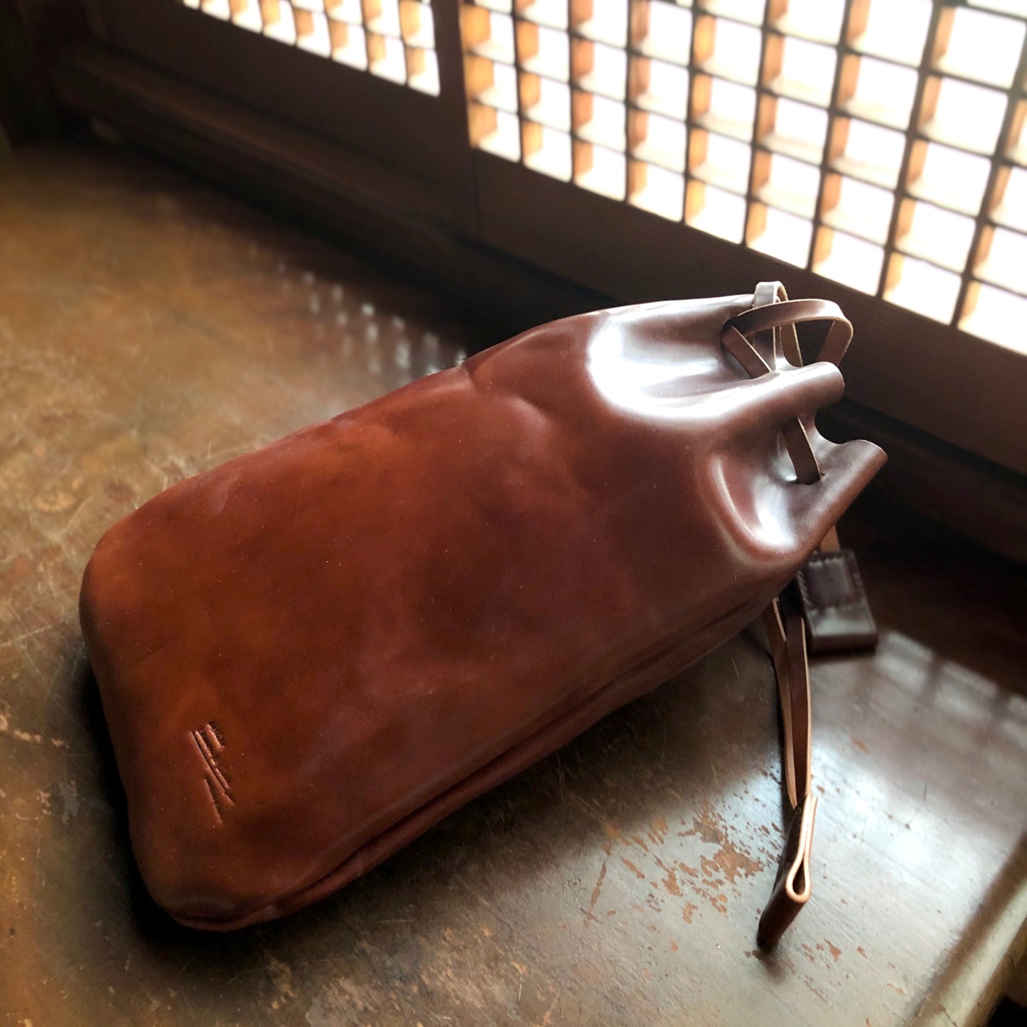 Shell Bag / Kinchaku【Horween】シェルコードバンの巾着