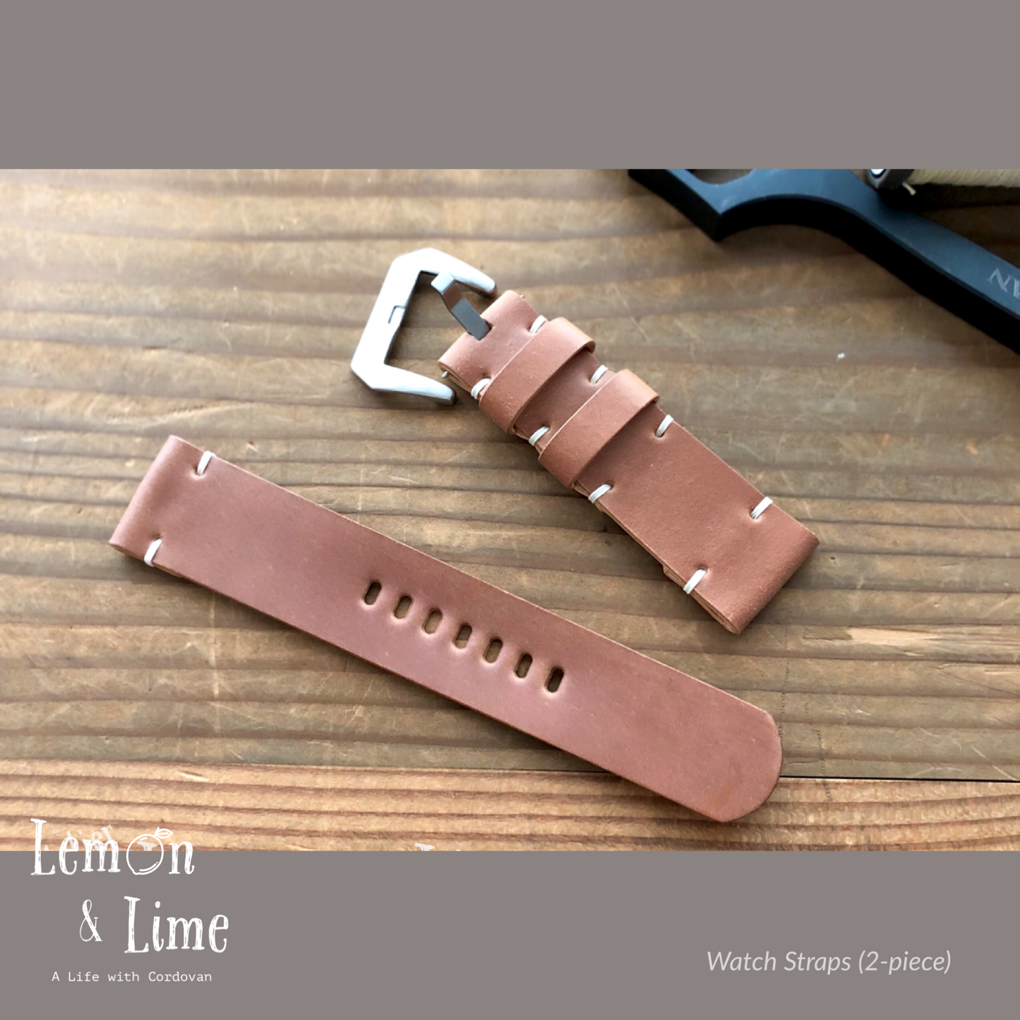 Shell Watch Strap (2-piece)【Horween】シェルコードバンの時計ベルト (2ピース)