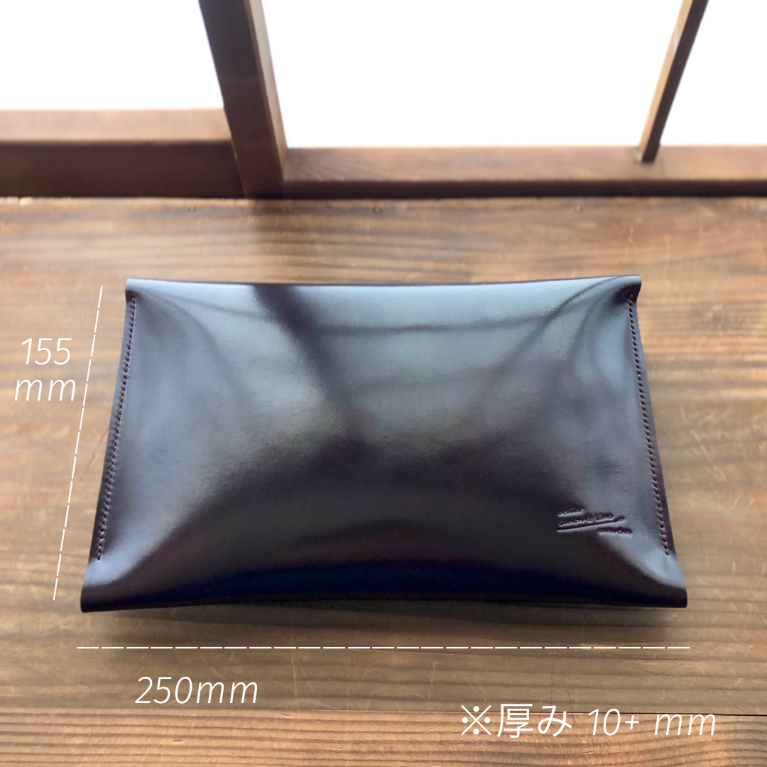Shell Bag / Clutch (Medium)【Horween】シェルコードバンのクラッチ (Mサイズ)