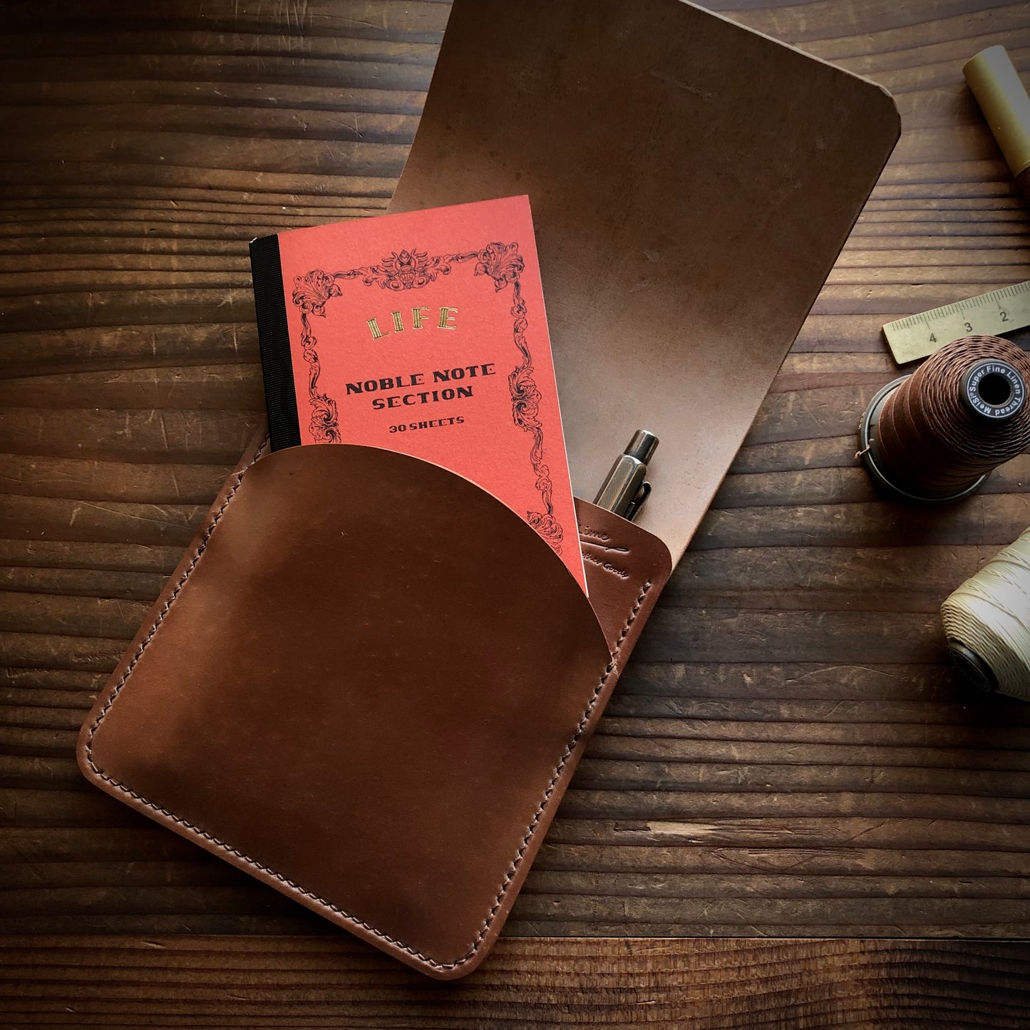 Shell Pen Case (Large)【Horween】シェルコードバンのペンケース (Lサイズ)