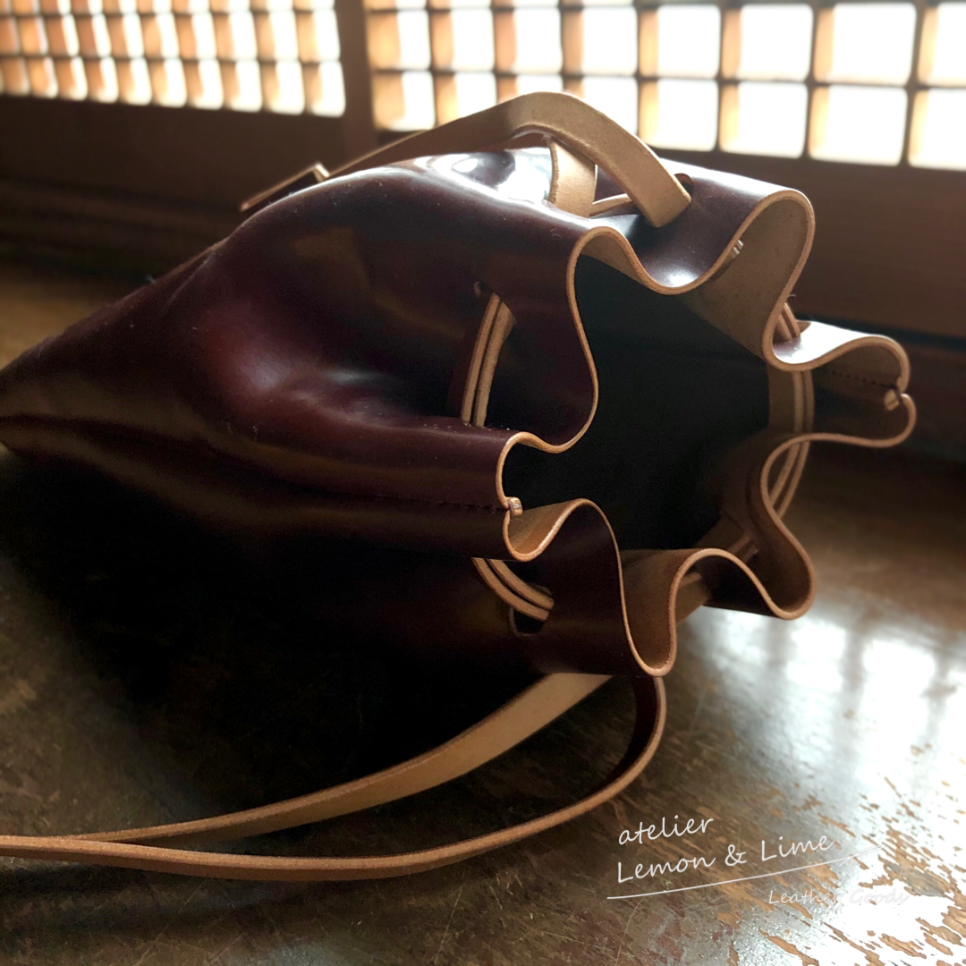 Shell Bag / Kinchaku【Horween】シェルコードバンの巾着