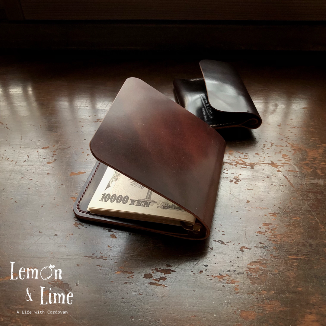 Shell Wallet / Simple / Money Clip【Horween】シェルコードバンのシンプルなマネークリップ