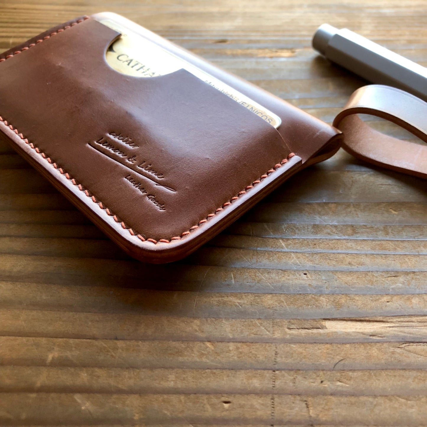 Shell Wallet / Simple / Vertical + Horizontal【Horween】シェルコードバンのシンプルなカードホルダー (縦+横型)
