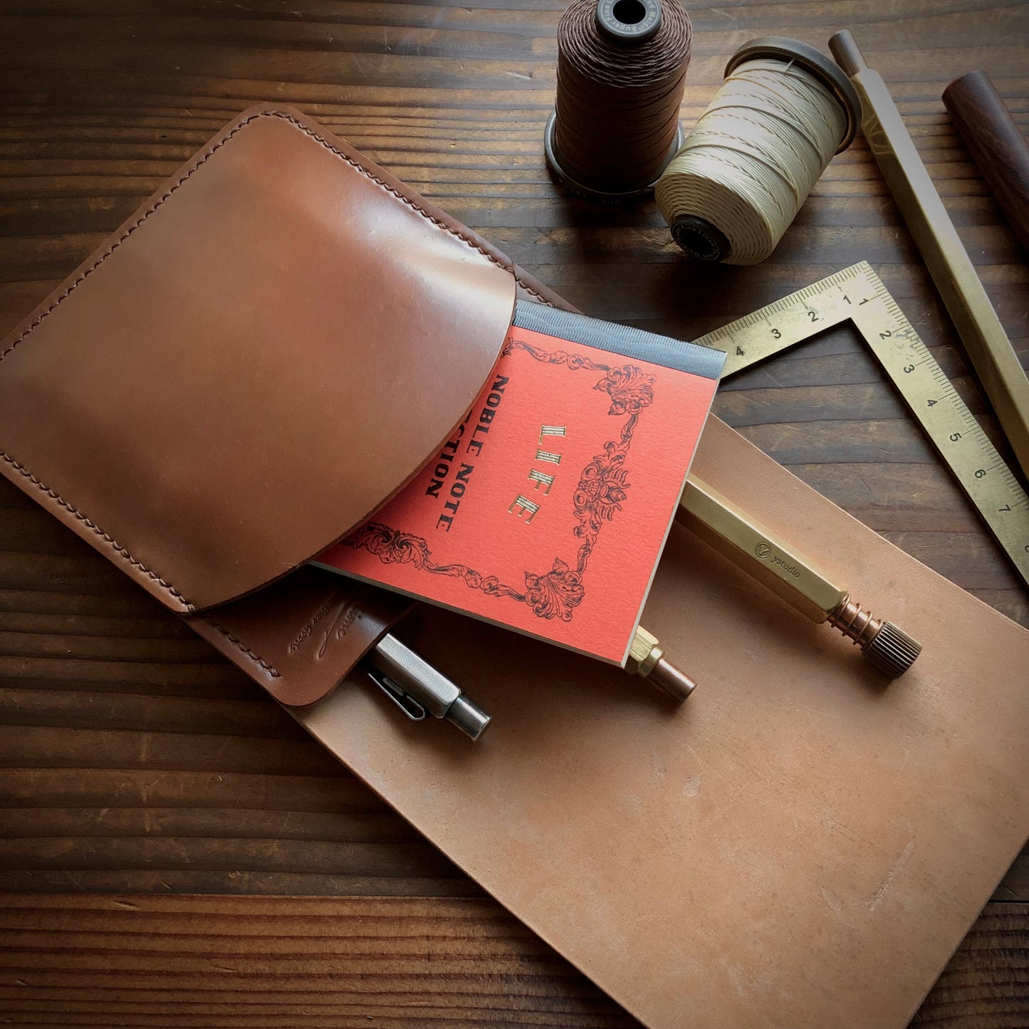 Shell Pen Case (Large)【Horween】シェルコードバンのペンケース (Lサイズ)