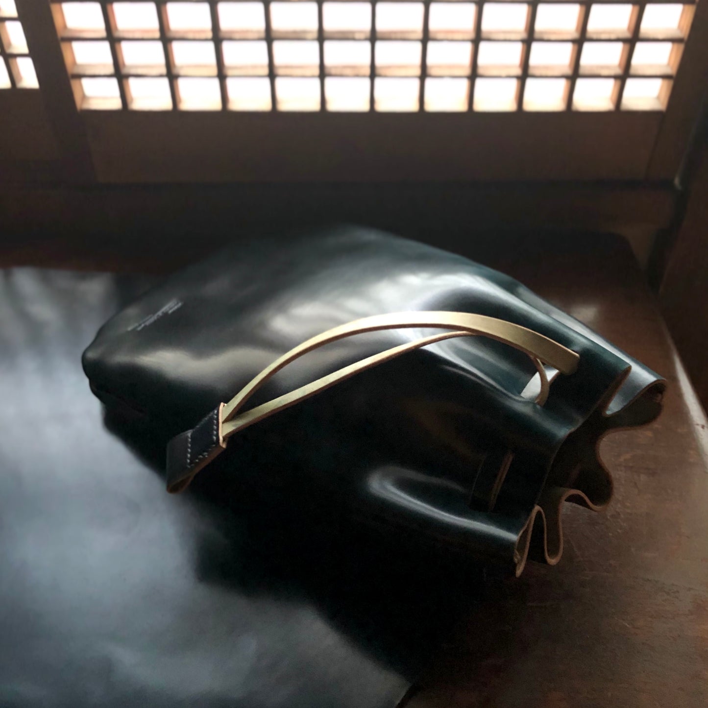 Shell Bag / Kinchaku【Horween】シェルコードバンの巾着