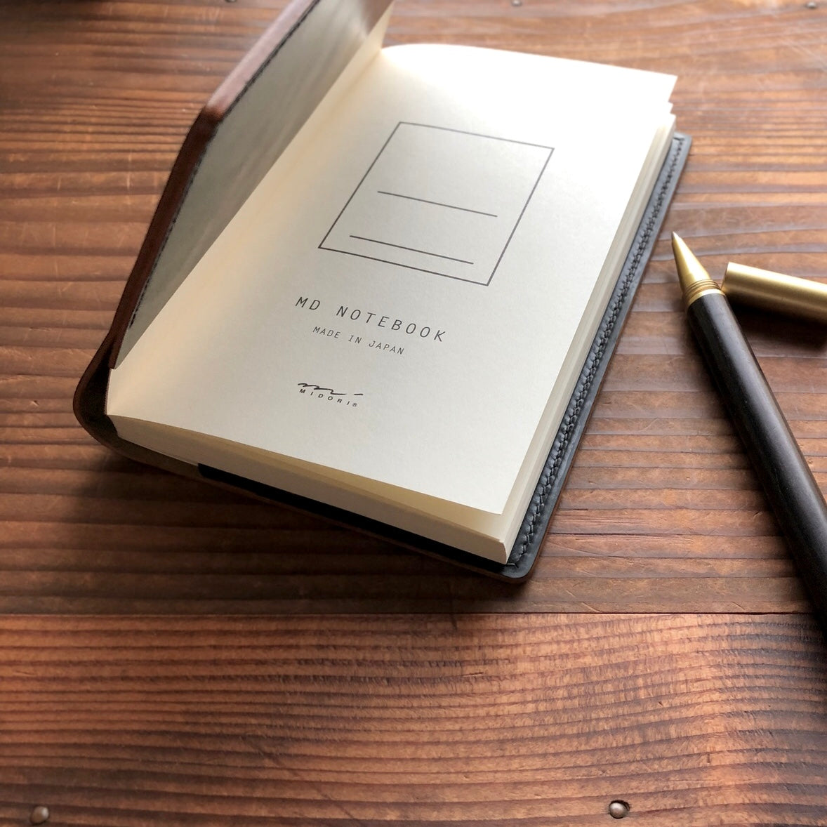 Shell Notebook Cover (B6 Slim)【Horween】シェルコードバンの新書カバー・B6 Slimノートカバー