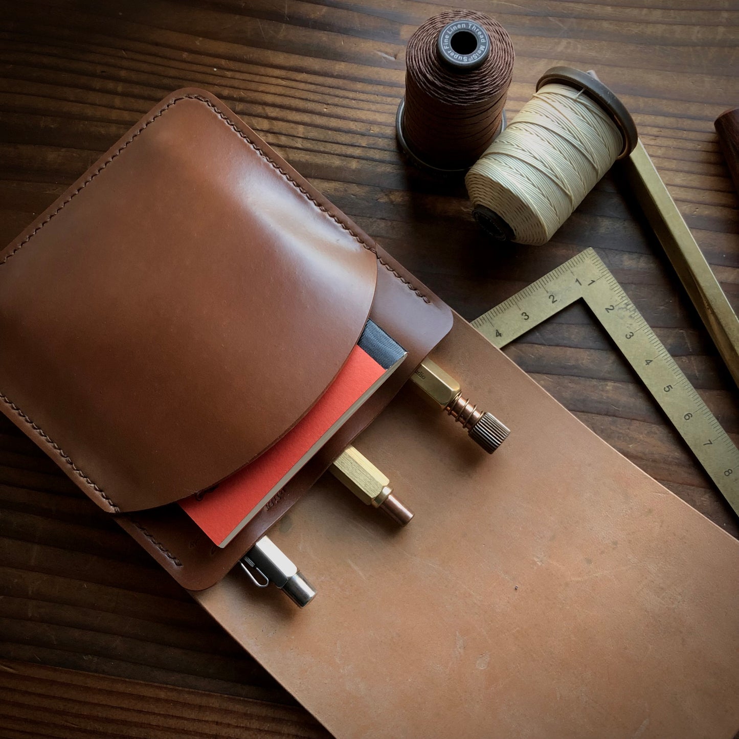 Shell Pen Case (Large)【Horween】シェルコードバンのペンケース (Lサイズ)