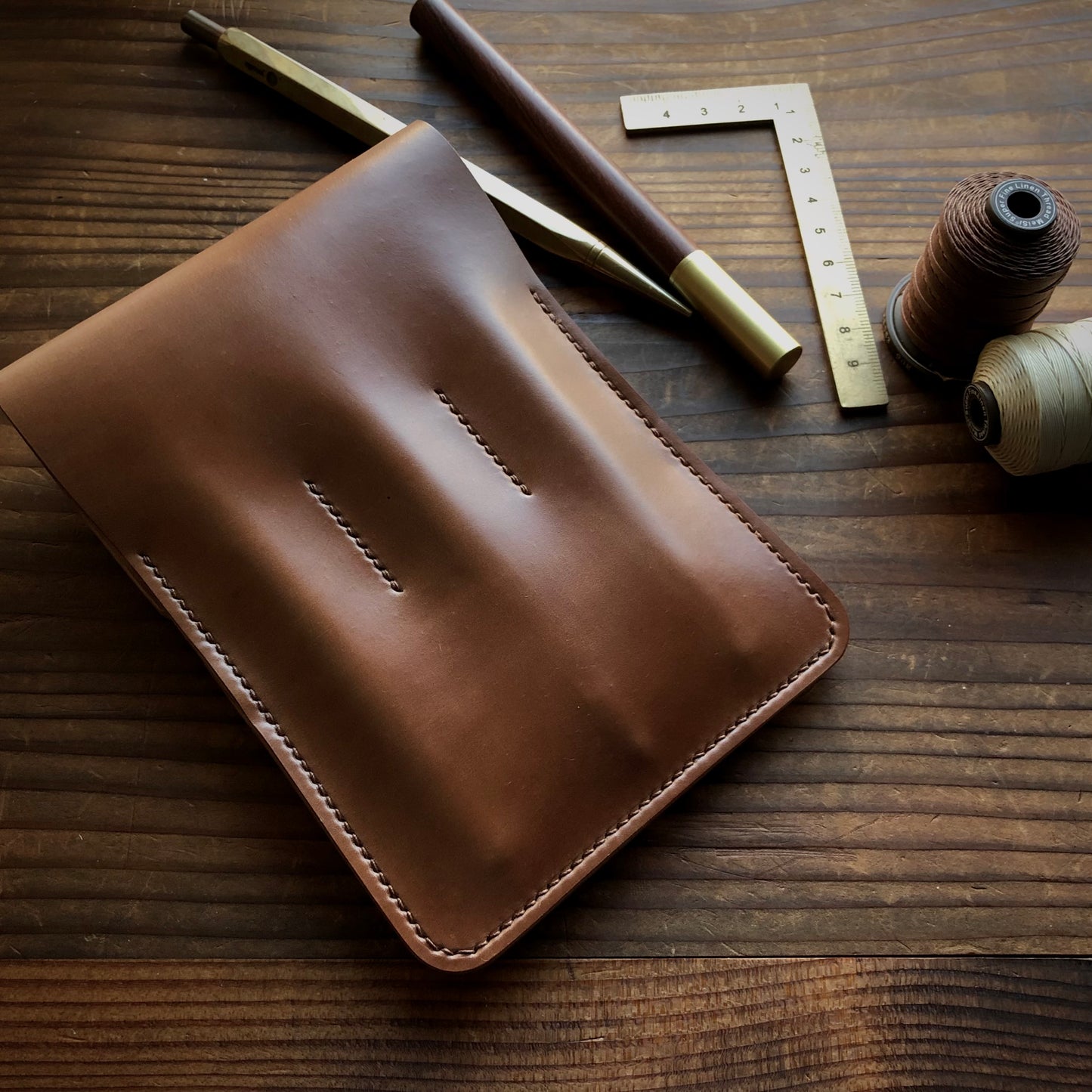Shell Pen Case (Large)【Horween】シェルコードバンのペンケース (Lサイズ)