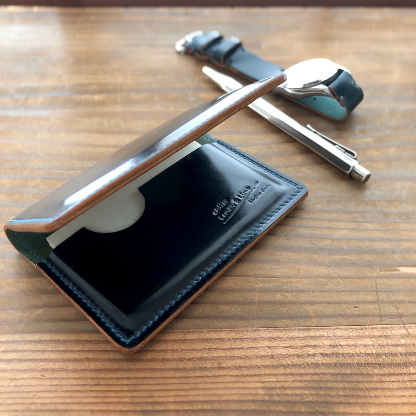 Shell Business Card Holder【Horween】シェルコードバンの名刺入れ