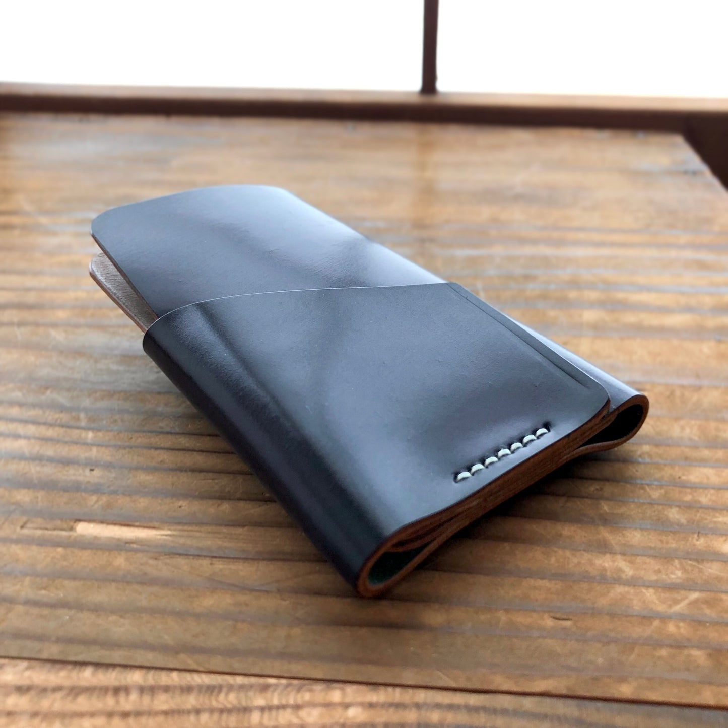 Shell Wallet / Vertical / Wrapper (2-pocket, Vertical)【Horween】シェルコードバンの縦型のカードホルダー Wrapper