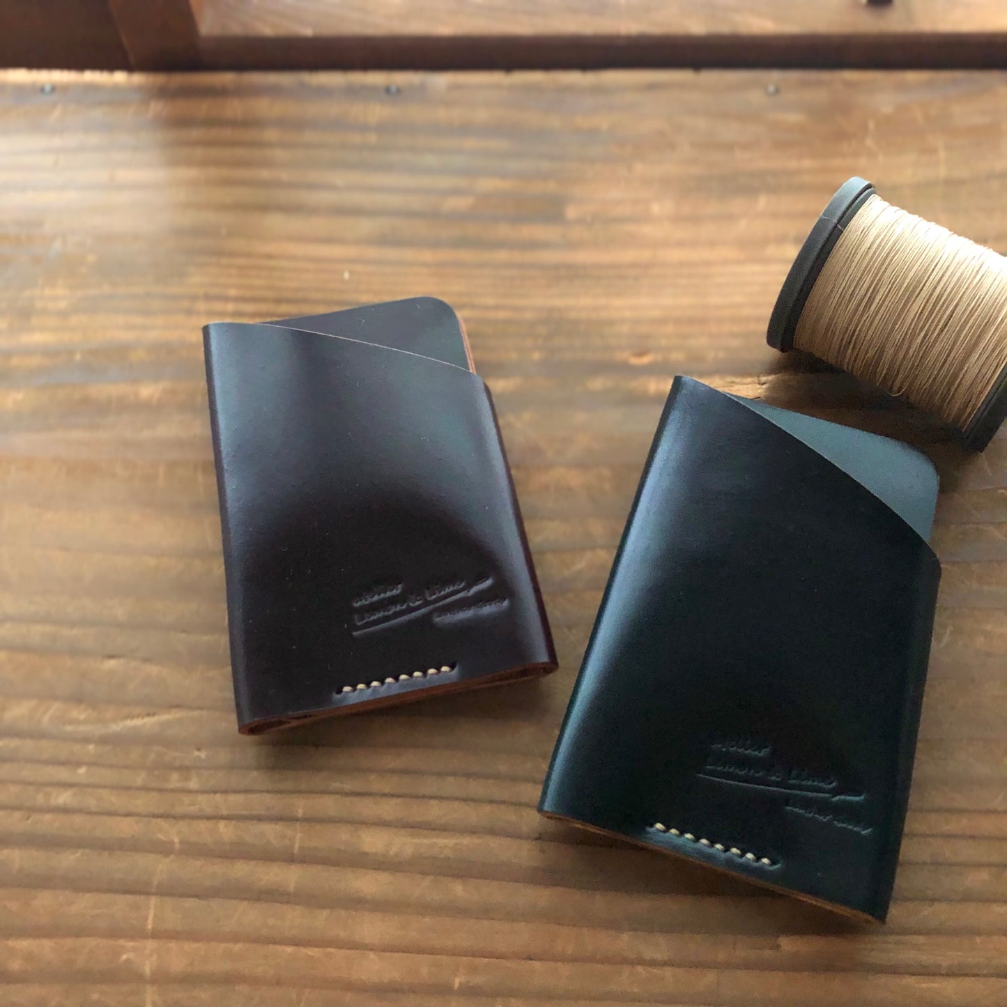 Shell Wallet / Vertical / Wrapper (2-pocket, Vertical)【Horween】シェルコードバンの縦型のカードホルダー Wrapper