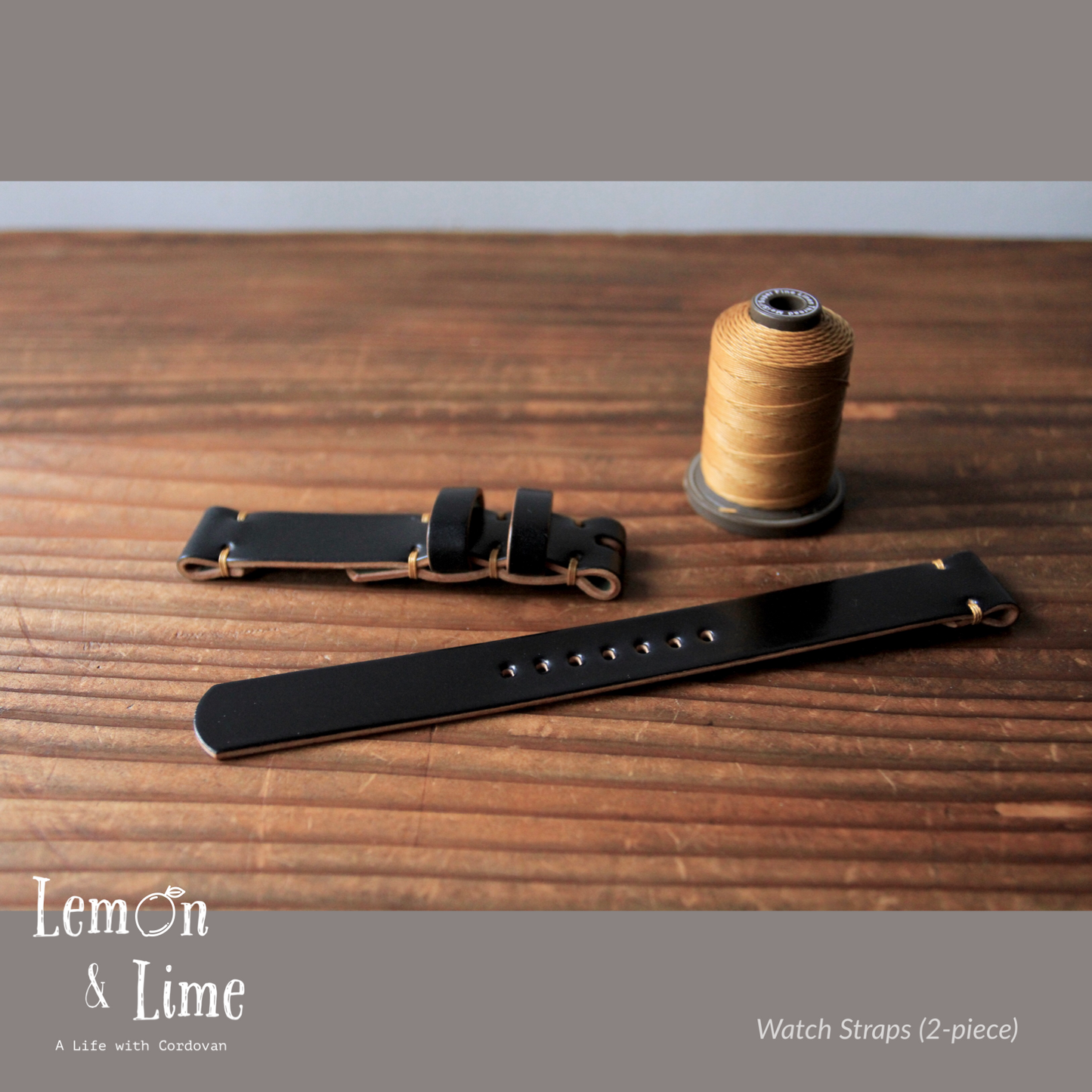 Shell Watch Strap (2-piece)【Horween】シェルコードバンの時計ベルト (2ピース)
