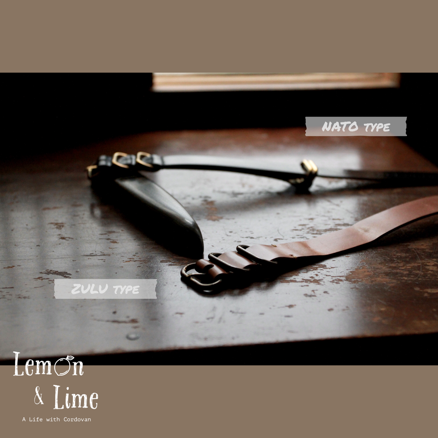 Shell Watch Strap (NATO type)【Horween】シェルコードバンの時計ベルト (NATOタイプ)