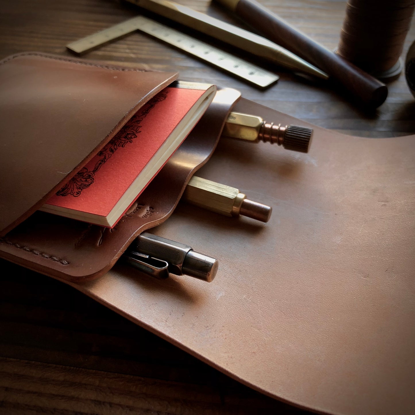 Shell Pen Case (Large)【Horween】シェルコードバンのペンケース (Lサイズ)