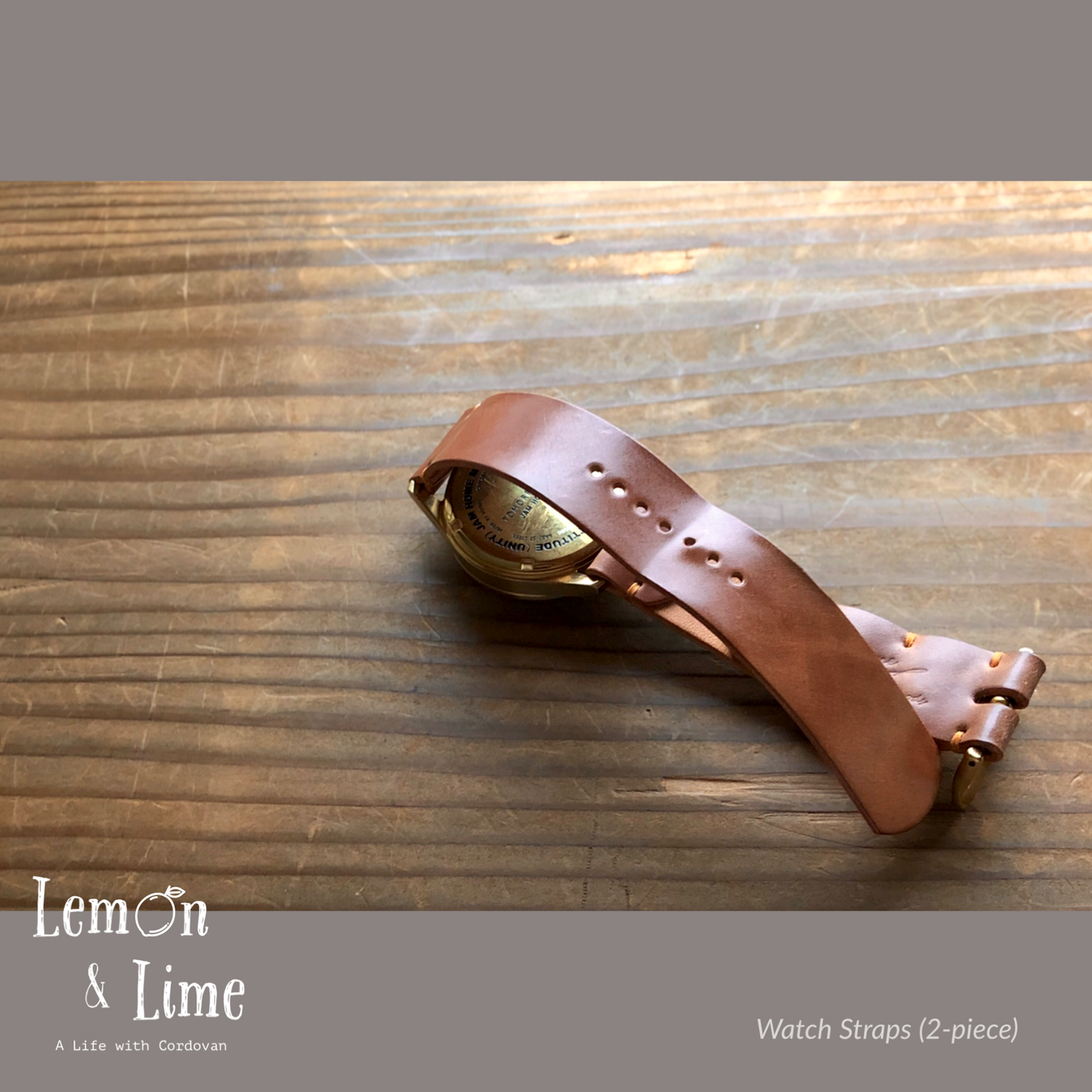Shell Watch Strap (2-piece)【Horween】シェルコードバンの時計ベルト (2ピース)