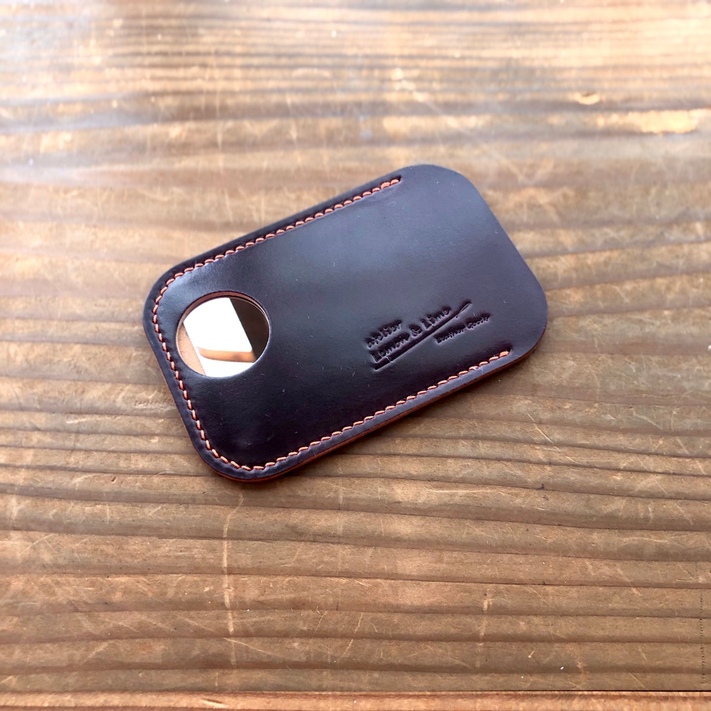 Shell Card-size-mirror Holder【Horween】シェルコードバンのカード型ミラーのケース