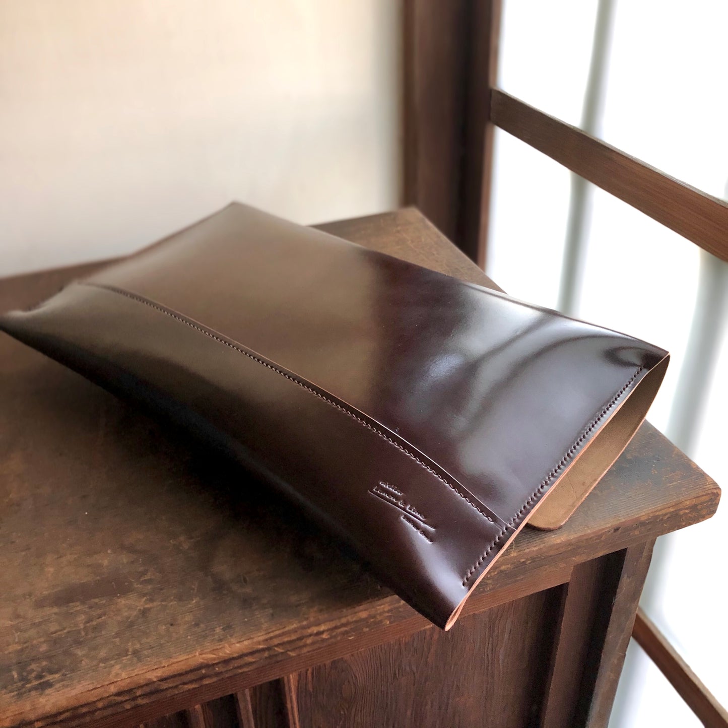Shell Bag / Clutch (Large)【Horween】シェルコードバンのクラッチ (Lサイズ)