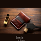 Shell Wallet / Vertical / Vertical Card Case w/ Flap (1-pocket)【Horween】シェルコードバンのフラップ付きの縦型カードケース