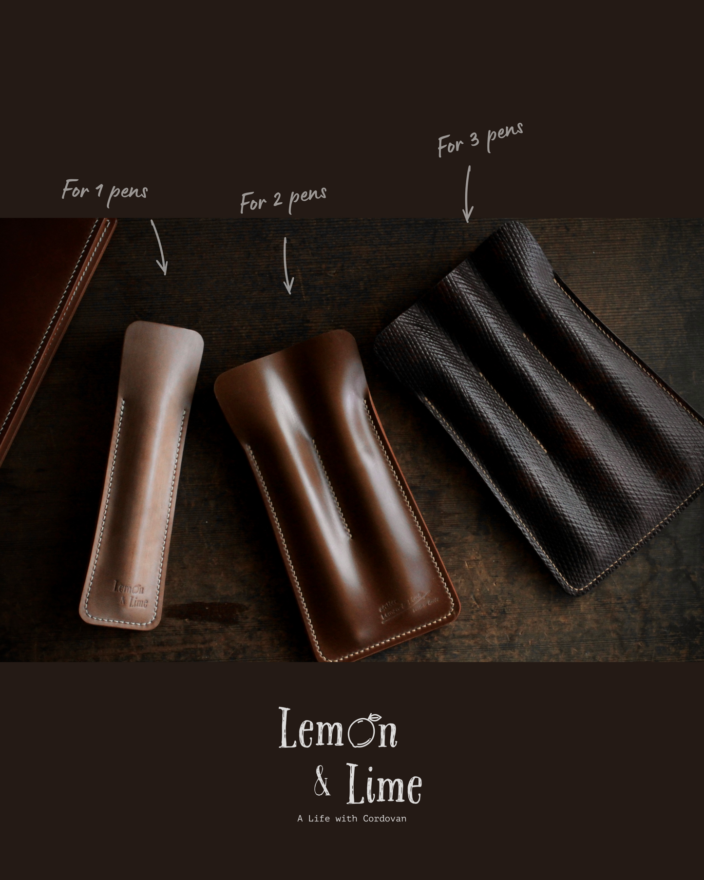 Shell Fountain Pen Sleeve【Horween】シェルコードバンの万年筆スリーブ