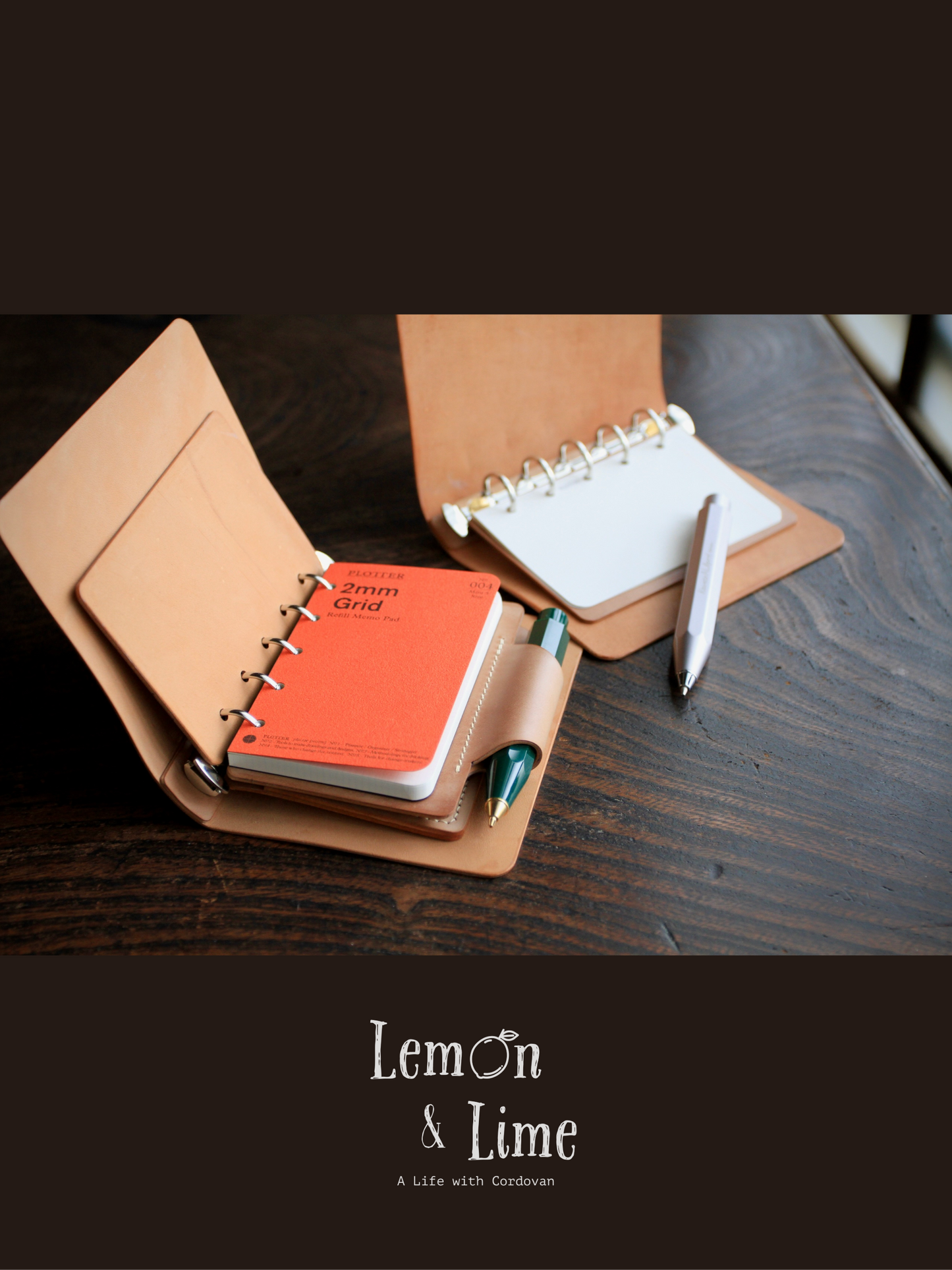 Shell Organizer (Mini 5 / 15mm)【Horween】シェルコードバンのシステム手帳 (ミニ5穴 / 15mm)