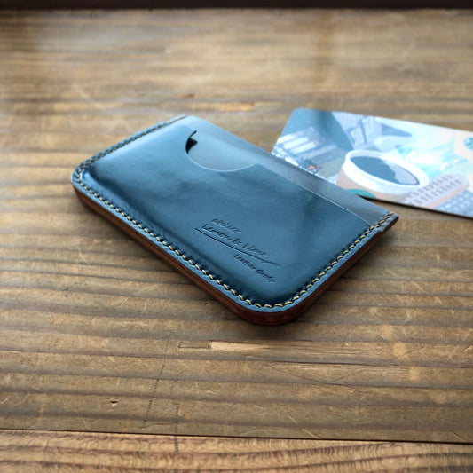 Shell Card Holder (3-slot, Round)【Horween】シェルコードバンのカード入れ(3スロット)
