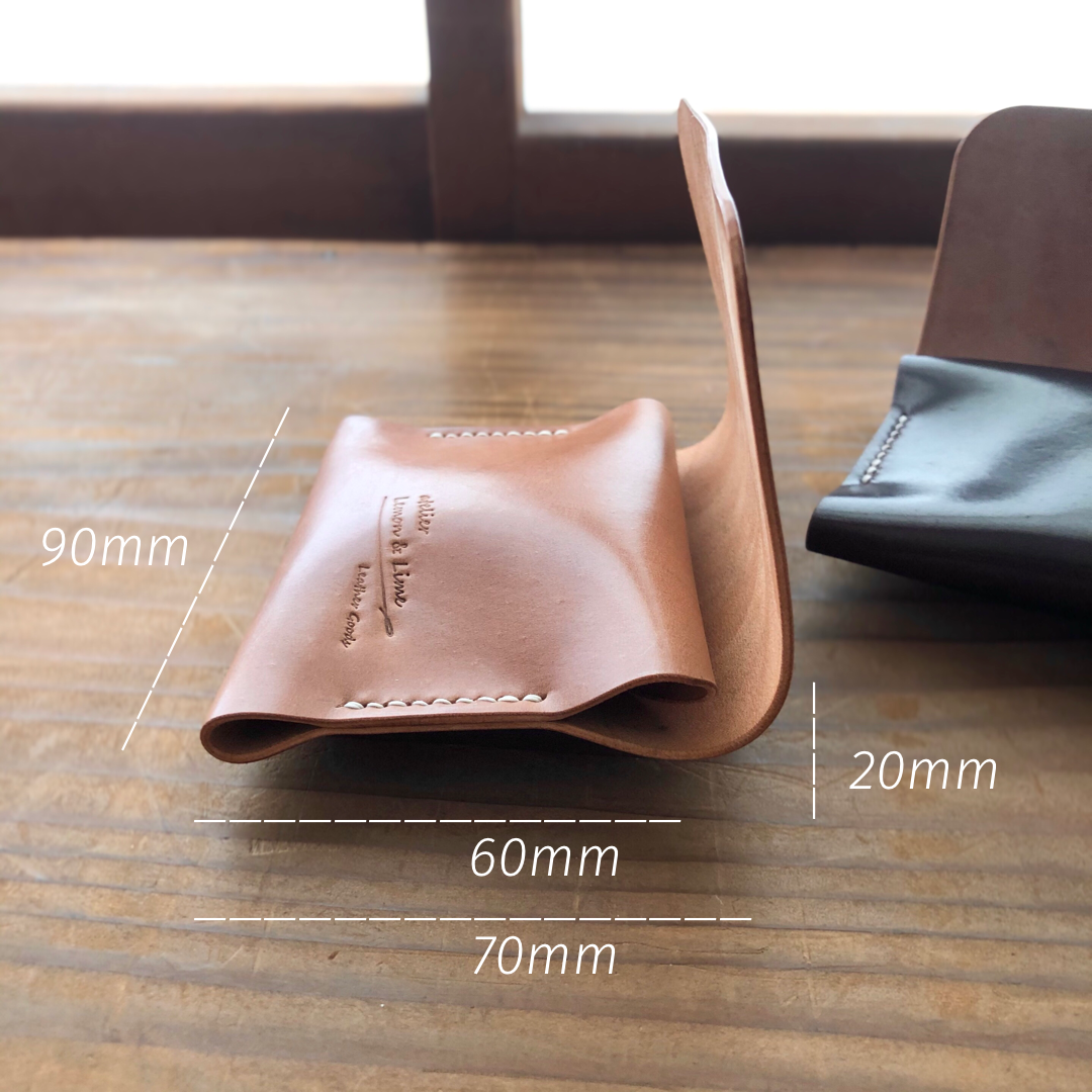 HORWEEN フルシェルコードバン リバーススタンプバージョン コインケース Horweenシェルコードバンならではの小銭入れ / atelier Lemon & Lime