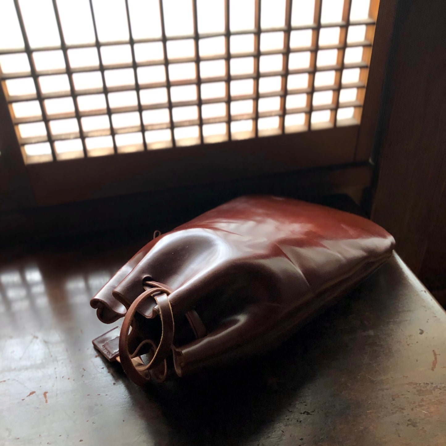 Shell Bag / Kinchaku【Horween】シェルコードバンの巾着