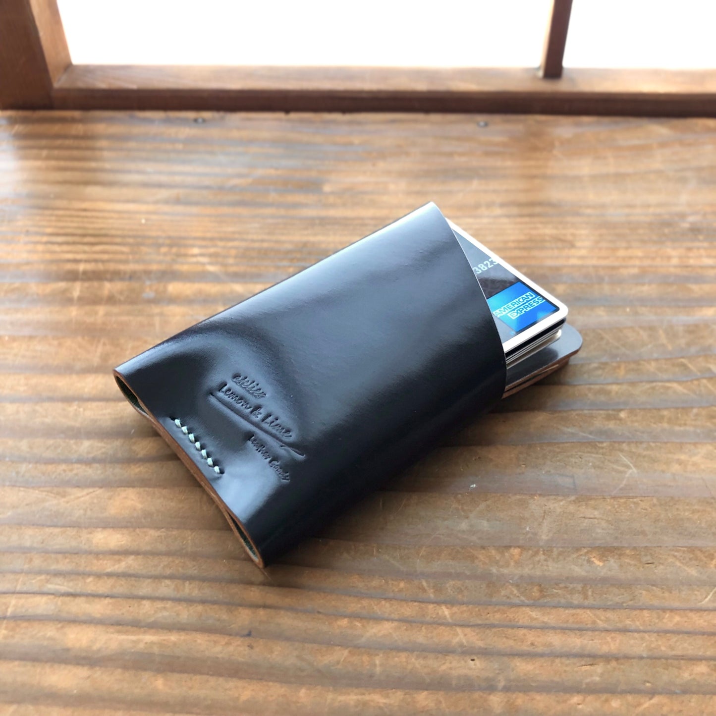 Shell Wallet / Vertical / Wrapper (2-pocket, Vertical)【Horween】シェルコードバンの縦型のカードホルダー Wrapper